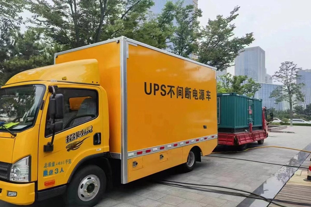 那坡发电机租赁施工现场